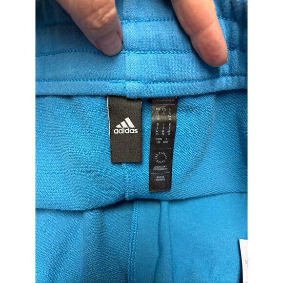 Adidas Cotton Pull-up Shorts in Blue Size L - Picture 7 of 9